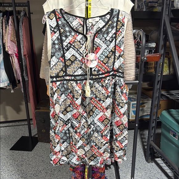 Hayden of Los Angeles Multicolor Boho Geometric Dress - Picture 1 of 4